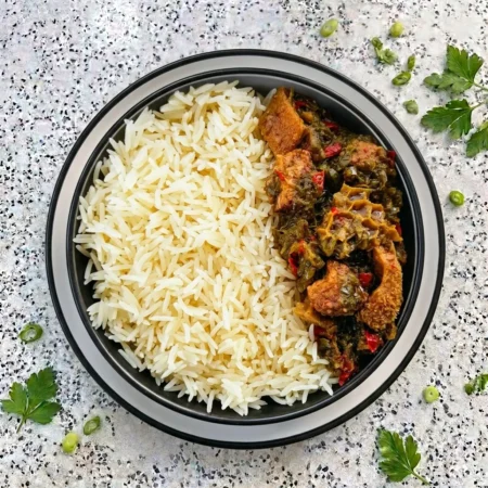 White Rice & Ayamase Sauce (500ml)